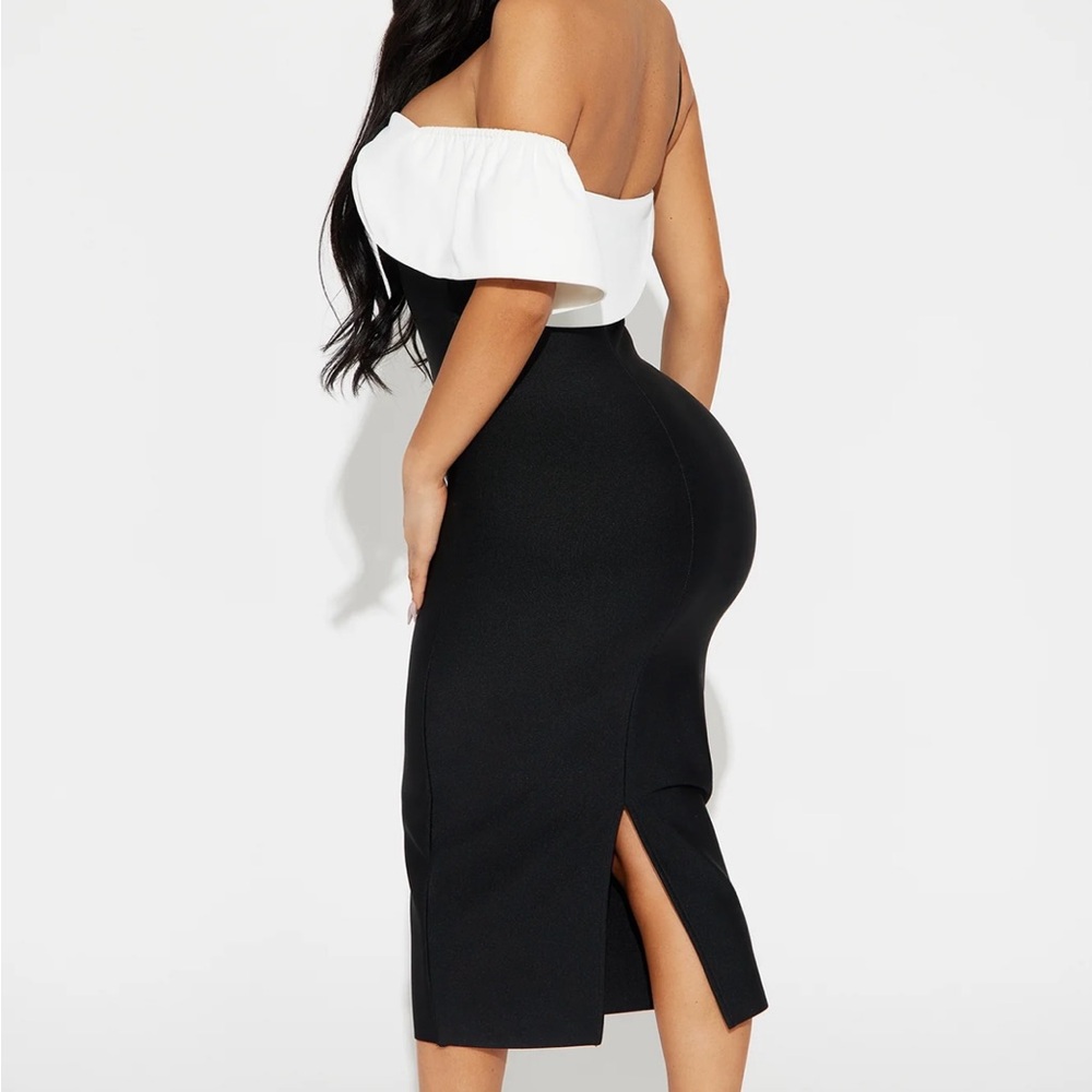 Black and white bandage dress - Picture 2 of 2